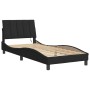 Estructura de cama con luces LED terciopelo negro 90x200 cm de , Camas y somieres - Ref: Foro24-3213759, Precio: 148,38 €, De...