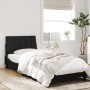 Estructura de cama con luces LED terciopelo negro 90x200 cm de , Camas y somieres - Ref: Foro24-3213759, Precio: 148,38 €, De...