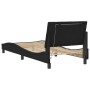 Estructura de cama con luces LED terciopelo negro 90x200 cm de , Camas y somieres - Ref: Foro24-3213759, Precio: 148,38 €, De...