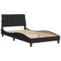 Black velvet bed frame with LED lights 100x200 cm by , Beds and slatted bases - Ref: Foro24-3213765, Price: 148,36 €, Discoun...