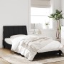 Black velvet bed frame with LED lights 100x200 cm by , Beds and slatted bases - Ref: Foro24-3213765, Price: 148,36 €, Discoun...