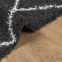 Modern high pile rug PAMPLONA black and cream 80x150 cm by , Rugs - Ref: Foro24-375405, Price: 31,41 €, Discount: %