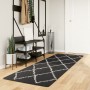 PAMPLONA modern long pile rug black and cream 80x250 cm by , Rugs - Ref: Foro24-375407, Price: 41,21 €, Discount: %