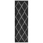 PAMPLONA modern long pile rug black and cream 80x250 cm by , Rugs - Ref: Foro24-375407, Price: 41,21 €, Discount: %