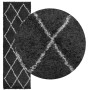 PAMPLONA modern long pile rug black and cream 80x250 cm by , Rugs - Ref: Foro24-375407, Price: 41,21 €, Discount: %