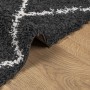 PAMPLONA modern long pile rug black and cream 80x250 cm by , Rugs - Ref: Foro24-375407, Price: 41,21 €, Discount: %