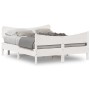 Estructura de cama con cabecero madera de pino blanco 150x200cm de , Camas y somieres - Ref: Foro24-3216379, Precio: 242,92 €...