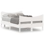 Bed frame with white pine wood headboard 120x200 cm by , Beds and slatted bases - Ref: Foro24-3216385, Price: 201,25 €, Disco...