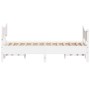 Bed frame with white pine wood headboard 120x200 cm by , Beds and slatted bases - Ref: Foro24-3216385, Price: 201,25 €, Disco...