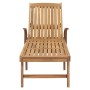 Sun lounger with solid teak table by vidaXL, Loungers - Ref: Foro24-48017, Price: 294,09 €, Discount: %