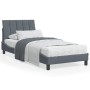 Dark gray velvet bed frame with headboard 90x200cm by , Beds and slatted bases - Ref: Foro24-3207826, Price: 135,74 €, Discou...