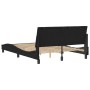 Bed frame with black velvet headboard 140x190 cm by , Beds and slatted bases - Ref: Foro24-3207845, Price: 189,03 €, Discount: %