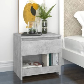 Bedside tables 2 pcs concrete gray plywood 40x30x39 cm by vidaXL, Nightstands - Ref: Foro24-803452, Price: 53,58 €, Discount: %