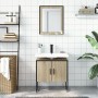 Bathroom furniture set 2 pieces engineered wood sonoma oak by , Bathroom furniture - Ref: Foro24-3214335, Price: 89,01 €, Dis...