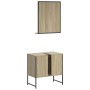 Set de muebles de baño 2 pzas madera de ingeniería roble sonoma de , Muebles de baño - Ref: Foro24-3214335, Precio: 88,87 €, ...