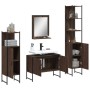 Set de muebles de baño 4 pzas madera contrachapada marrón roble de , Muebles de baño - Ref: Foro24-3214363, Precio: 230,65 €,...