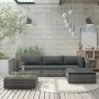 5-piece garden furniture set and gray synthetic rattan cushions by vidaXL, Garden sets - Ref: Foro24-46783, Price: 573,99 €, ...