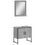 Set de muebles de baño 2 pzas madera de ingeniería gris sonoma de , Muebles de baño - Ref: Foro24-3214337, Precio: 91,62 €, D...