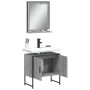 Set de muebles de baño 2 pzas madera de ingeniería gris sonoma de , Muebles de baño - Ref: Foro24-3214337, Precio: 91,62 €, D...