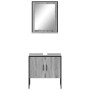 Set de muebles de baño 2 pzas madera de ingeniería gris sonoma de , Muebles de baño - Ref: Foro24-3214337, Precio: 91,62 €, D...