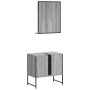 Set de muebles de baño 2 pzas madera de ingeniería gris sonoma de , Muebles de baño - Ref: Foro24-3214337, Precio: 91,62 €, D...