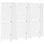 White Paulownia solid wood 6-panel dividing screen by , Room dividers - Ref: Foro24-358841, Price: 171,48 €, Discount: %