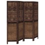 Dark brown paulownia wood 4-panel separator screen by , Room dividers - Ref: Foro24-358705, Price: 103,04 €, Discount: %