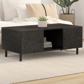 Solid black mango wood coffee table 100x54x40 cm by , Coffee table - Ref: Foro24-356831, Price: 155,99 €, Discount: %