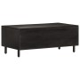 Solid black mango wood coffee table 100x54x40 cm by , Coffee table - Ref: Foro24-356831, Price: 155,99 €, Discount: %