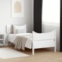 Estructura de cama con cabecero madera de pino blanca 90x200 cm de , Camas y somieres - Ref: Foro24-3216391, Precio: 158,82 €...