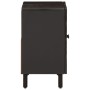 Armario de lavabo de baño madera maciza mango negro 62x33x58 cm de , Tocadores de baño - Ref: Foro24-356838, Precio: 153,77 €...