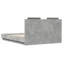 Cama con cabecero madera de ingeniería gris hormigón 120x190 cm de , Camas y somieres - Ref: Foro24-3209964, Precio: 176,60 €...