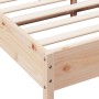 Estructura de cama con cabecero madera de pino blanco 150x200cm de , Camas y somieres - Ref: Foro24-3216366, Precio: 166,62 €...