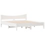 White pine wood bed frame with headboard 200x200cm by , Beds and slatted bases - Ref: Foro24-3216358, Price: 212,99 €, Discou...