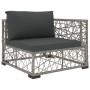 10-piece garden furniture set and gray synthetic rattan cushions by vidaXL, Garden sets - Ref: Foro24-46810, Price: 957,99 €,...