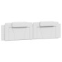 Estructura cama con luces LED cuero sintético blanco 200x200 cm de , Camas y somieres - Ref: Foro24-3214044, Precio: 226,09 €...