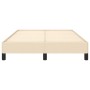 Cream fabric bed frame 120x190 cm by , Beds and slatted bases - Ref: Foro24-379487, Price: 101,99 €, Discount: %