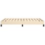 Cream fabric bed frame 120x190 cm by , Beds and slatted bases - Ref: Foro24-379487, Price: 101,99 €, Discount: %