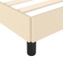 Cream fabric bed frame 120x190 cm by , Beds and slatted bases - Ref: Foro24-379487, Price: 101,99 €, Discount: %