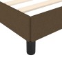 Dark brown fabric bed frame 120x190 cm by , Beds and slatted bases - Ref: Foro24-379485, Price: 109,18 €, Discount: %