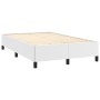 White synthetic leather bed frame 120x190 cm by , Beds and slatted bases - Ref: Foro24-379523, Price: 115,99 €, Discount: %