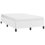 White synthetic leather bed frame 120x190 cm by , Beds and slatted bases - Ref: Foro24-379523, Price: 115,99 €, Discount: %