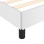 White synthetic leather bed frame 120x190 cm by , Beds and slatted bases - Ref: Foro24-379523, Price: 115,99 €, Discount: %