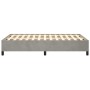 Estructura de cama terciopelo gris claro 120x190 cm de , Camas y somieres - Ref: Foro24-379528, Precio: 124,09 €, Descuento: %