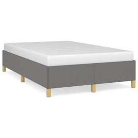 Dark gray fabric bed frame 120x190 cm by , Beds and slatted bases - Ref: Foro24-379516, Price: 116,99 €, Discount: %