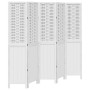 White Paulownia solid wood 5-panel dividing screen by , Room dividers - Ref: Foro24-358726, Price: 136,99 €, Discount: %