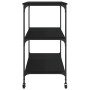 Black engineered wood kitchen cart 102x50x95 cm by , Kitchen and dining carts - Ref: Foro24-842321, Price: 93,35 €, Discount: %