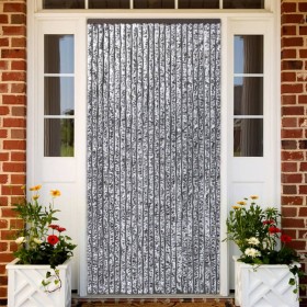 Brown and beige chenille fly curtain 100x200 cm by , Mosquito nets for windows - Ref: Foro24-377373, Price: 48,99 €, Discount: %