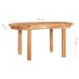 Mesa de centro de madera maciza de teca 90x50x45 cm de vidaXL, Mesas de centro - Ref: Foro24-48027, Precio: 127,46 €, Descuen...