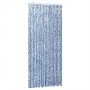 Blue and white chenille fly curtain 100x200 cm by , Mosquito nets for windows - Ref: Foro24-377371, Price: 62,65 €, Discount: %